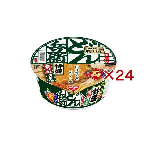 日清のどん兵衛 特盛きつねうどん ケース 西 ( 12食入×2セット(1食130g