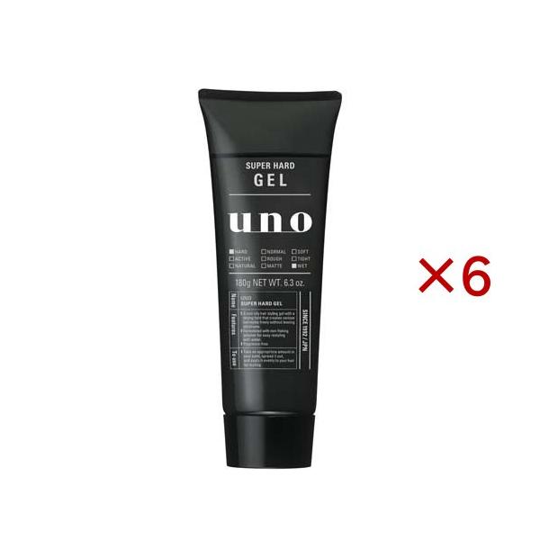 ウーノ スーパーハードジェル f ( 180g×6セット )/ ウーノ(uno) : 爽快