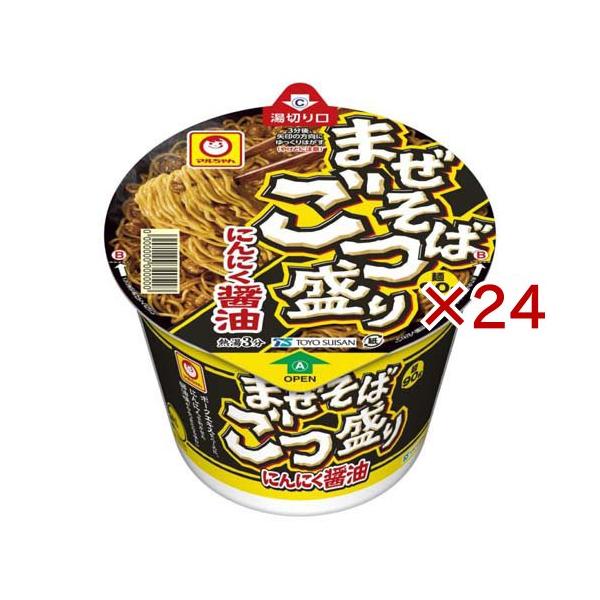 マルちゃん　上下セット まぜそば ごつ盛り にんにく醤油 ケース ( 12個入×2セット(1個113g
