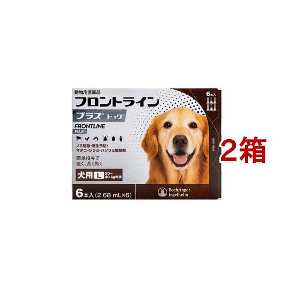 【動物用医薬品】フロントラインプラス 犬用 L 20〜40kg未満(フロントライン フロントラインプラス frontline fronline ノミ のみ ダニ だに のみ取り ノミ取り のみとり ノミ捕り マダニ 犬 イヌ いぬ ドッグ ...