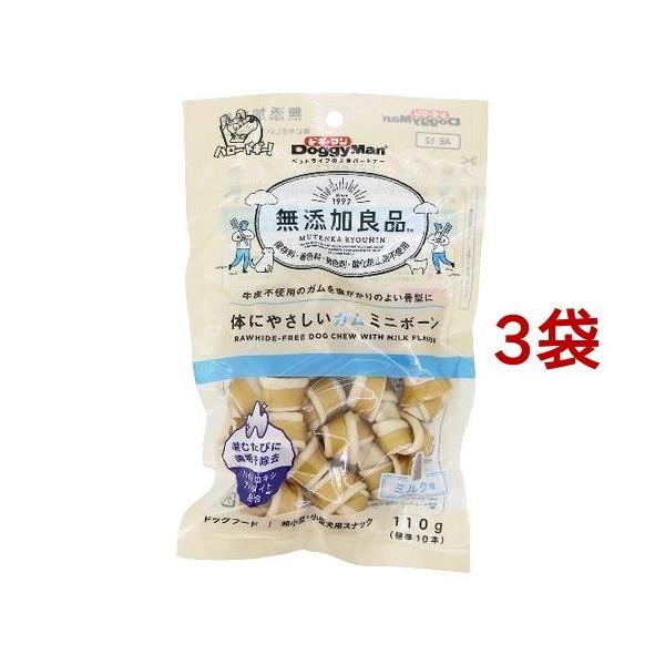 他サイト： ドギーマン 無添加良品 体にやさしいガム ミニボーン ( 110g*3袋セット )/ ドギーマン(Doggy Man)の商品画像