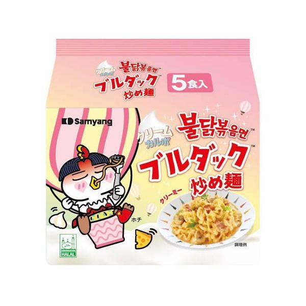 他サイト： クリームカルボナーラブルダック炒め麺袋 ( 140g×5P )の商品画像