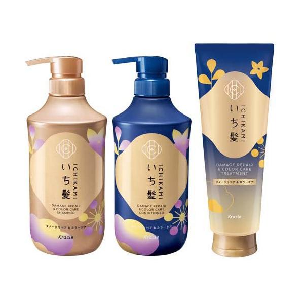 X TREATMENT シャンプー＆コンディショナー 1000ml セット いち髪 ダメージリペア＆カラーケア シャンプーコンディショナー