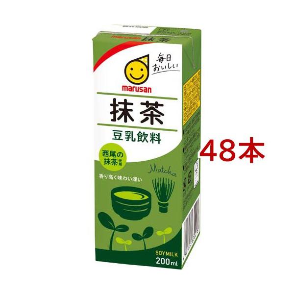 マルサン 豆乳飲料 抹茶 ( 200ml×48本セット )/ : 爽快ドリンク専門店