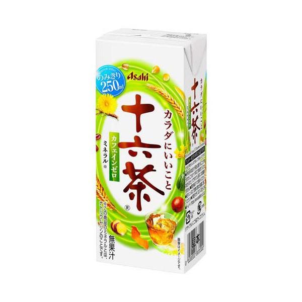 アサヒ 十六茶 紙パック ( 250ml×24本入 )/ お茶 ) : 爽快ドリンク専門