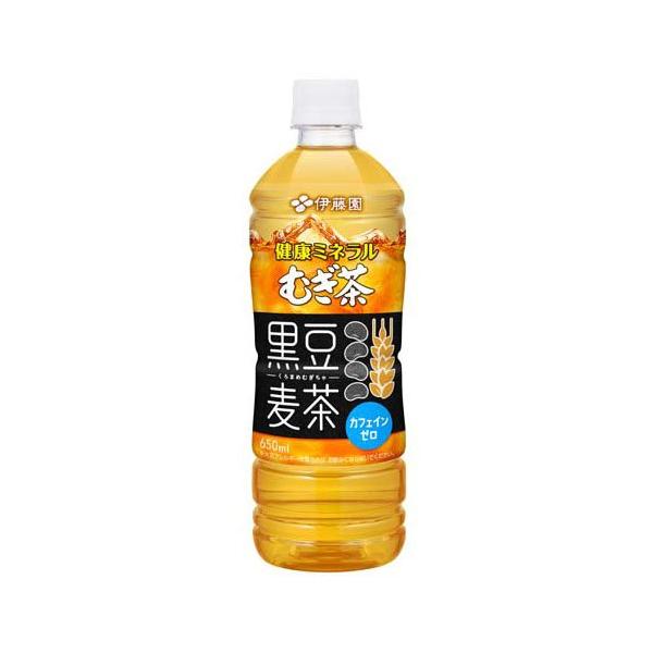 伊藤園 健康ミネラルむぎ茶 黒豆麦茶 ペットボトル ( 650ml×24本入