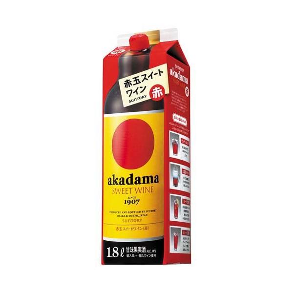 サントリー 赤玉スイートワイン 赤 紙パック ( 1800ml )