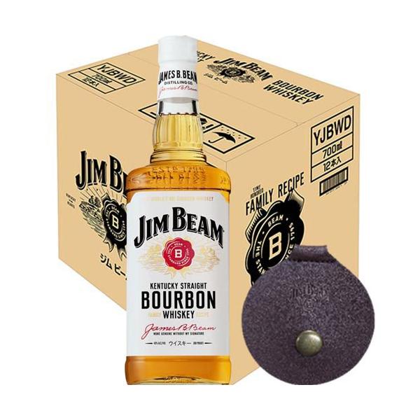 企画品)ジムビーム 瓶 オリジナルコインケース付 ( 700ml×12本