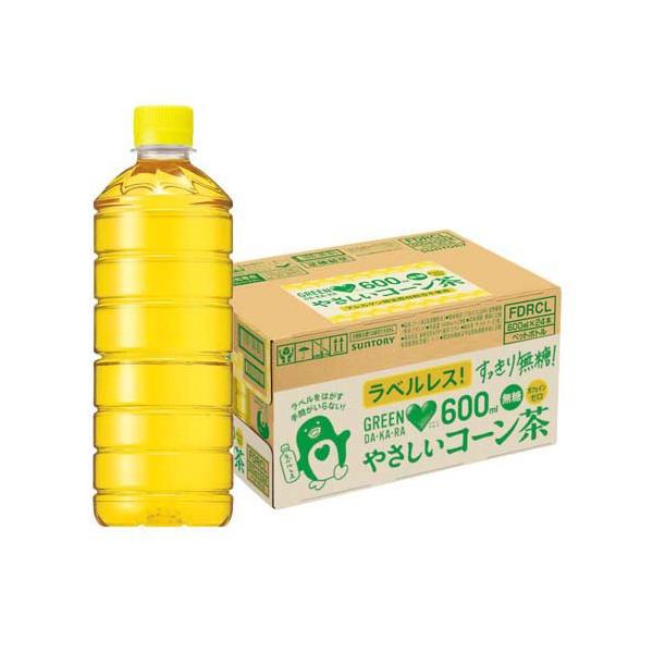 GREEN DA・KA・RA やさしいコーン茶 ラベルレス ( 600ml×24本 )/ DA