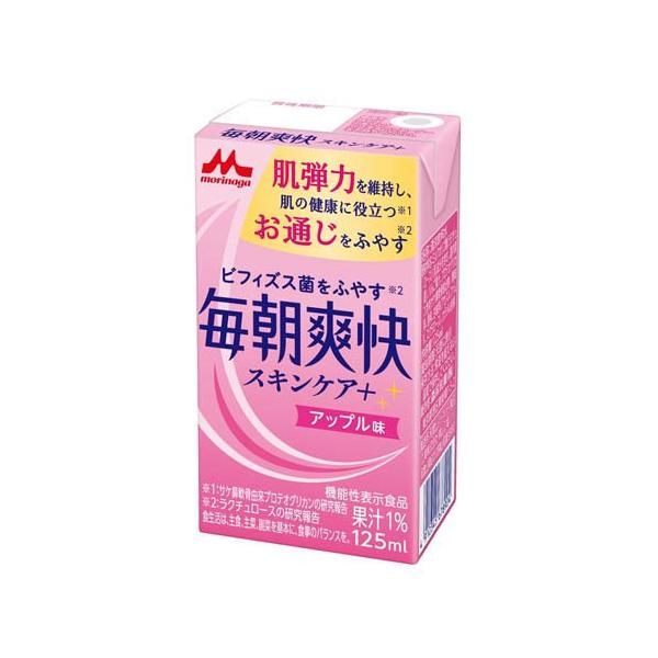 毎朝爽快スキンケア+ アップル味 ( 125ml×24本 )/ 毎朝爽快 常温保存