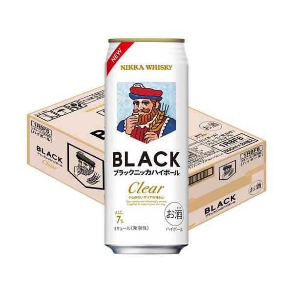 ブラックニッカハイボール クリア 缶 ( 500ml×24本入 ) : 爽快ドリンク