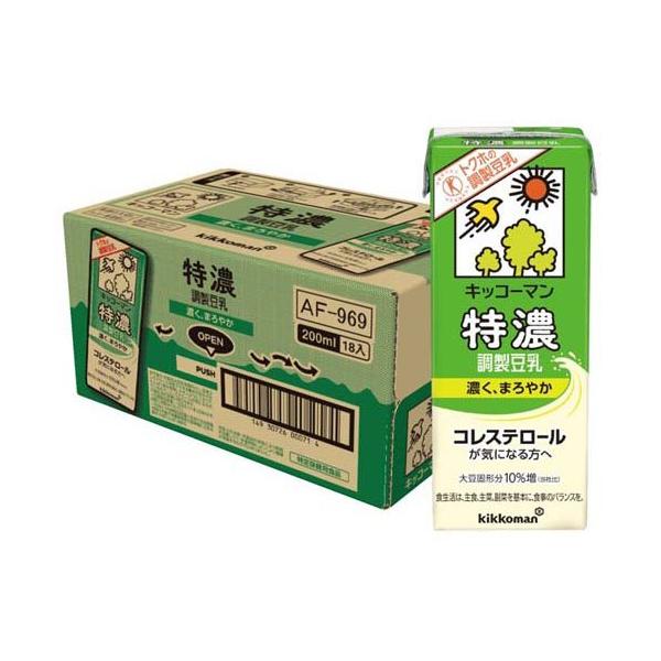 キッコーマン 特濃調製豆乳 ( 200ml*18本入 )/ キッコーマン ( トクホ(特定保健用食品) たんぱく質 )