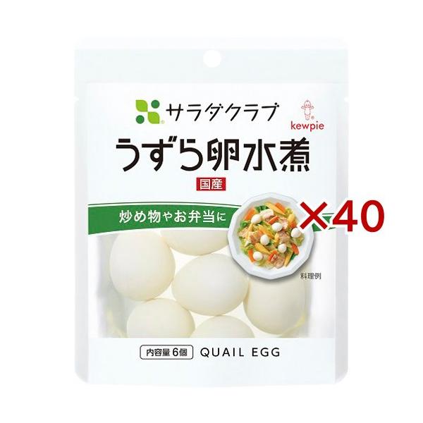 サラダクラブ うずら卵水煮 6コ ( 40セット )/ サラダクラブ