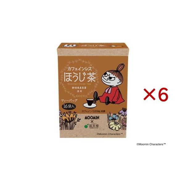 国太楼 ムーミン カフェインレスほうじ茶三角TB ( 16袋入×6セット(1袋