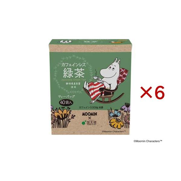 国太楼 ムーミン カフェインレス緑茶三角TB ( 40袋入×6セット(1袋1.7g) )/ 国太楼