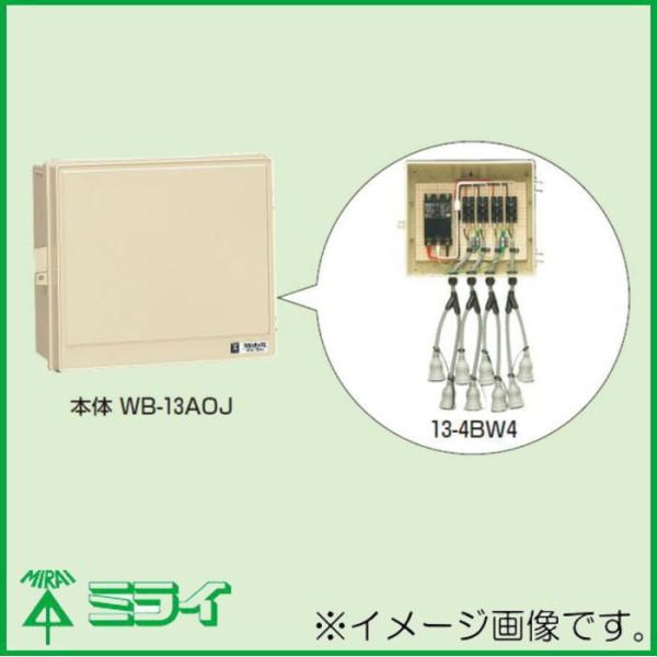 未来工業 受注生産 屋外電力用仮設ボックス(漏電しゃ断器・分岐