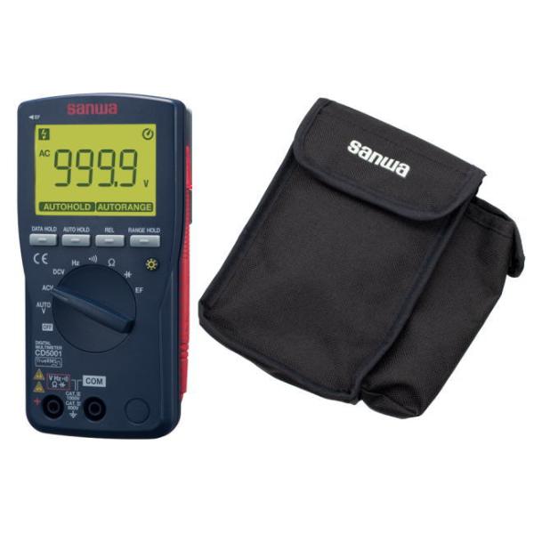 sanwa デジタルテスター(携帯ケース付) CD5001+C-DG3a 三和電気計器