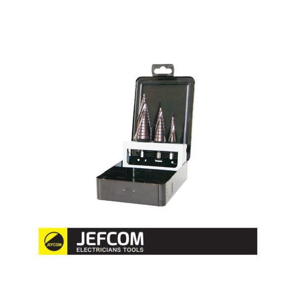 JEFCOM（ジェフコム） ブラックチタンステップドリル(3本セット) DSB 