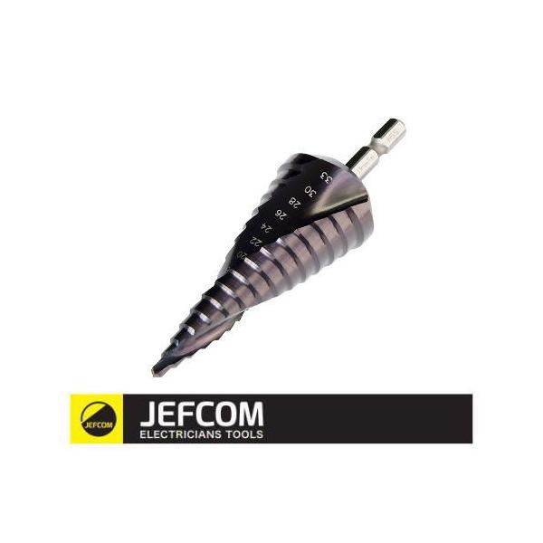 JEFCOM ブラックチタンステップドリル(Φ4〜33mm) DSB-433RH