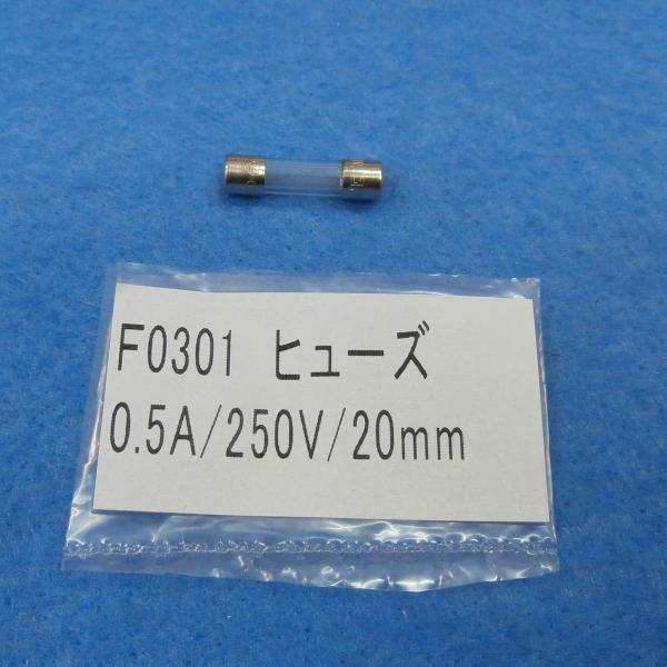 F0301 ヒューズ仕様：500mA-250Vサイズ：5x20mm適合機種：AP33、AU-31、CD721、CD800、CD731、CP-7D、KIT-8D、PW100Fb、SH-88TR、SP18D、SP21、YX-361TR、CDA-...