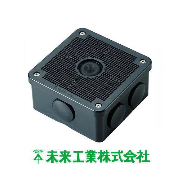 未来工業 露出用四角ボックス(取付自在蓋) ブラック PV4B-ANFK 1 未来工業 露出用四角ボックス(取付自在蓋) ブラック PV4B-ANFK 1