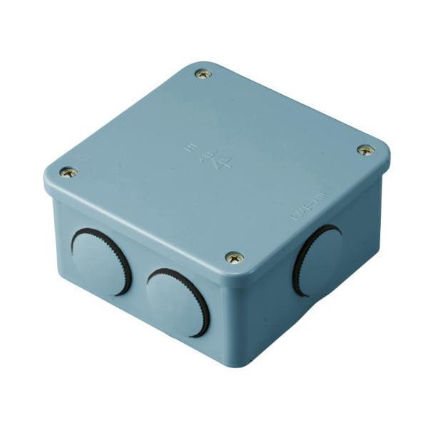 未来工業 露出用四角ボックス(防水タイプ) グレー PV4B-ANP 1ヶ MIRAI