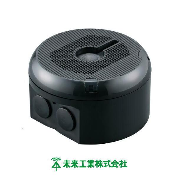 未来工業 カメラ取付デザイン丸ボックス ブラック PVMC-DF1609K