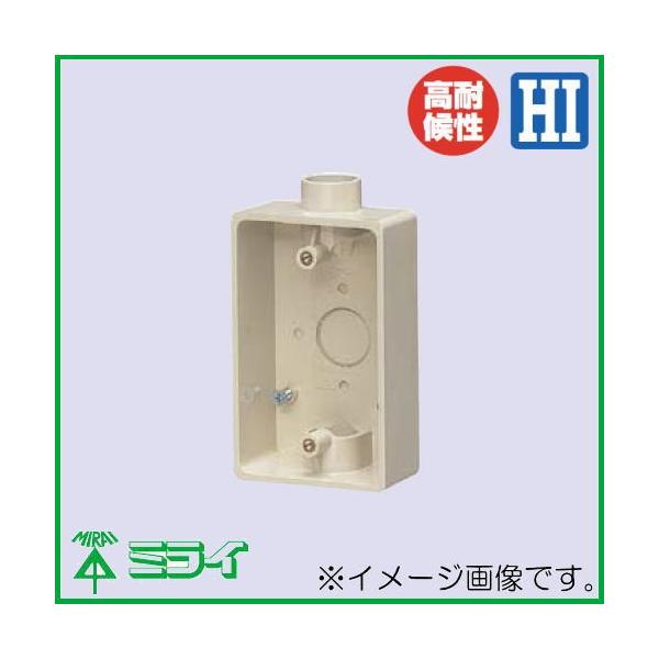 �I�o�X�C�b�`�{�b�N�X 1�E2���o���p(VE16�E22) �~���L�[�z���C�g PVR22-2M 1�� �����H�� MIRAI