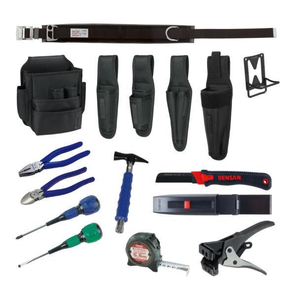 DENSAN（デンサン） 新人道具15点セット SJT-15SET-B ジェフコム 工具