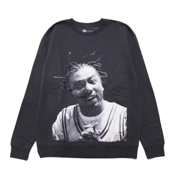 COLOR BARS カラーバーズ x OL' DIRTY BASTARD オールダーティーバスタード トレーナー SHAOLIN CREWNECK SWEAT ストリート スケート コラボ チャコール M L XL