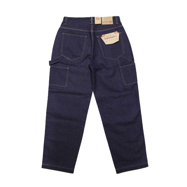 KNO BETTA ノーベター バギー ペインター デニムパンツ 999 BAGGY PAINTER DENIM PANTS ストリート ワイドシルエット ローインディゴ 30 32 34 36 38