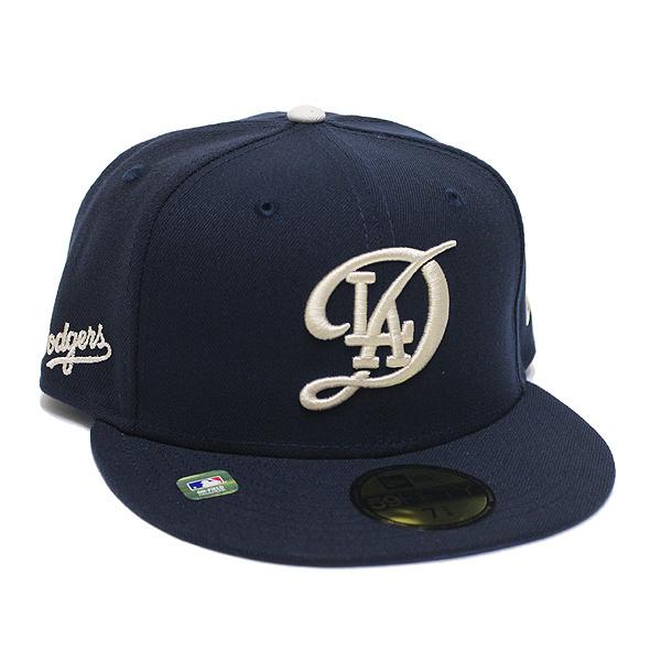 NEW ERA ニューエラ ロサンゼルス ドジャース 5950 キャップ LOSANGELES DODGERS CITY CONNECT 59FIFTY CAP シティーコネクト MLB サイド刺繍 ネイビー系