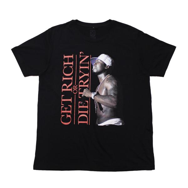 50CENT フィフティーセント 半袖Tシャツ ラップT GET RICH S/S TEE