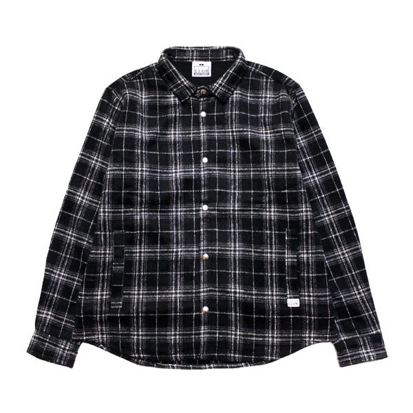 PRO CLUB プロクラブ シャツジャケット HEAVYWEIGHT FLANNEL SHIRT JACKET ストリート ヘヴィーウェイト フランネル チェック柄 ブラック系 M L XL