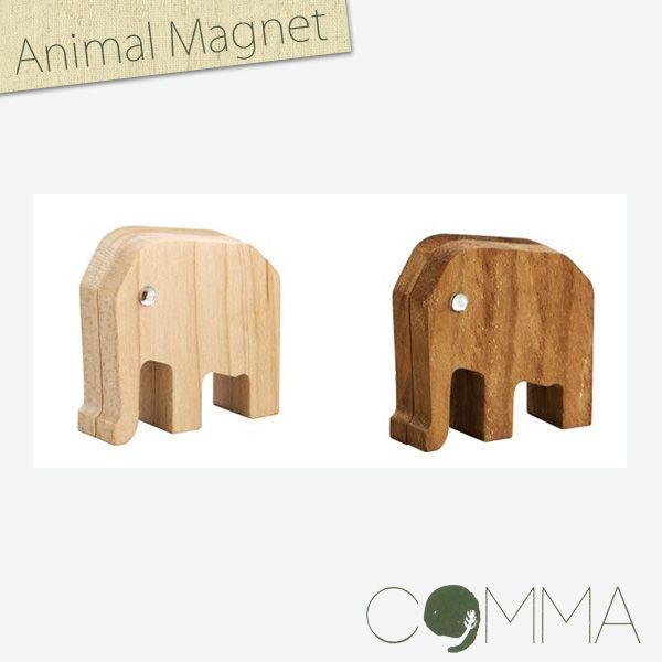 �q���E�R�[�|���[�V���� COMMA �|Animal magnet / Memo stand�| �]�E �� �ؐ��ߋ� �����X�^���h �A�j�}���}�O�l�b�g (337-130602-001)
