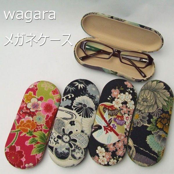 和柄 眼鏡 ケース メガネケース 友禅柄 黒 桜 赤 鹿の子 Cogk67 和柄アイテムshop創作雑貨小都 通販 Yahoo ショッピング