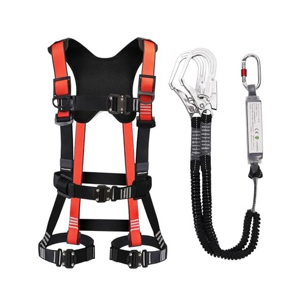 【新認証取得・最高品質のフルハーネス 安全帯 新規格 セット】当社のフルハーネス 安全帯は、最新の日本工業基準 JIS T8165 規格をクリアし、厳格に日本国の最新基準に合致しています。高品質をお約束し、安全にご使用いただけるよう細心の注...