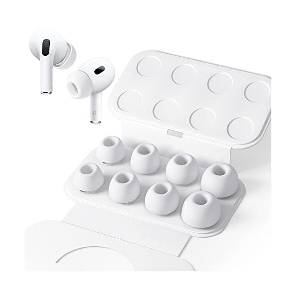 Seltureone【4組】イヤーピース AirPods Pro 第1/2世代対応 (XS/S/M/Lサイズ 各1ペア) ノイズリダクションホール付き 滑り止め ソフトシリコン Airpo