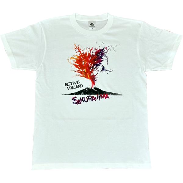 薩摩キッズTシャツ 「 ACTIVE VOLCANO 」 鹿児島Tシャツ 半袖 薩摩