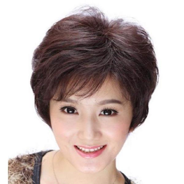 清楚系 中年 ショート ヘア フル ウィッグ ネット付 ふわふわ ライトブラウン Buyee 日本代购平台 产品购物网站大全 Buyee一站式代购 Bot Online