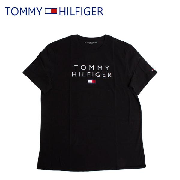 トミーヒルフィガー TOMMY HILFIGER Tシャツ フロント ロゴ 半袖 メンズ 丸首 78j9703 ラッピング不可 ネコポスでお届け