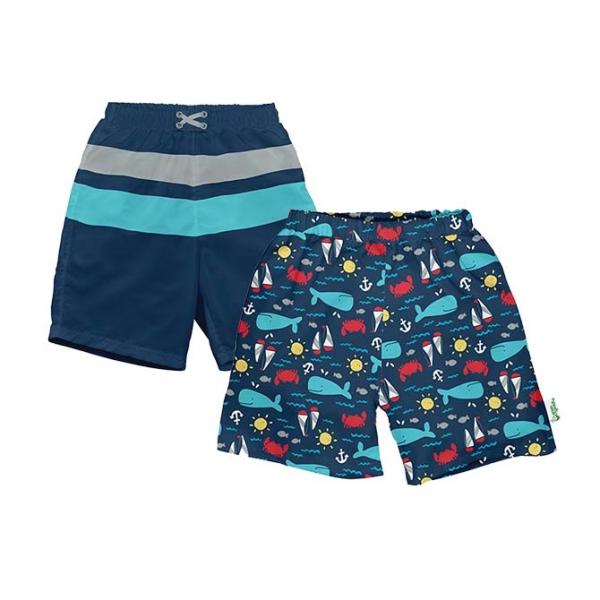 ベビー ボードショーツ 男の子 海パン トランクス オムツ機能付 スイムパンツ 水着 スイミング iplay アイプレイ green sprouts ラッピング不可　ネコポスでお届けブランド：アイプレイ【iplay】アイテム：オムツ機能付ス...