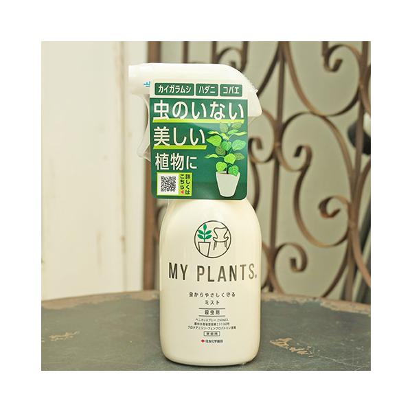 住友化学園芸 殺虫剤 MY PLANTS 虫から優しく守るミスト 250ml 速攻 浸透 移行性成分 アブラムシ コバエ カイガラムシ ハダニ