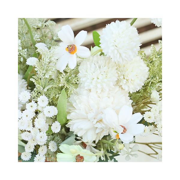 インテリア雑貨 ホワイトマム ブーケ 造花 フェイクグリーン