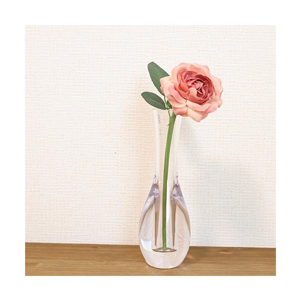 フラワーベース 割れない花瓶PVウォータードロップ H18cm ポリカーボネート