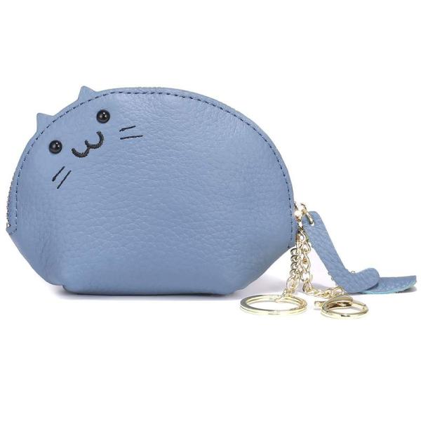 imeetu 小銭入れ レディース 可愛い コインケース 小さい キーケース 猫 財布 薄い キーホルダー 人気 女の子 (ブルー :20230218184222-00027:サウスウインド41 通販 imeetu小銭入れ レディース 可愛い コインケース 小さい キーケース 猫 財布 薄い キーホルダー 人気 女の子 (ブルー)