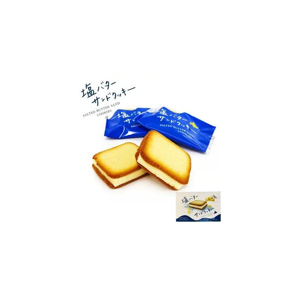 北見鈴木製菓 塩バターサンドクッキー 6枚入×1個 北海道 お菓子 クッキー サンド 焼き菓子 ギフト お土産 個包装 スイーツ 高級