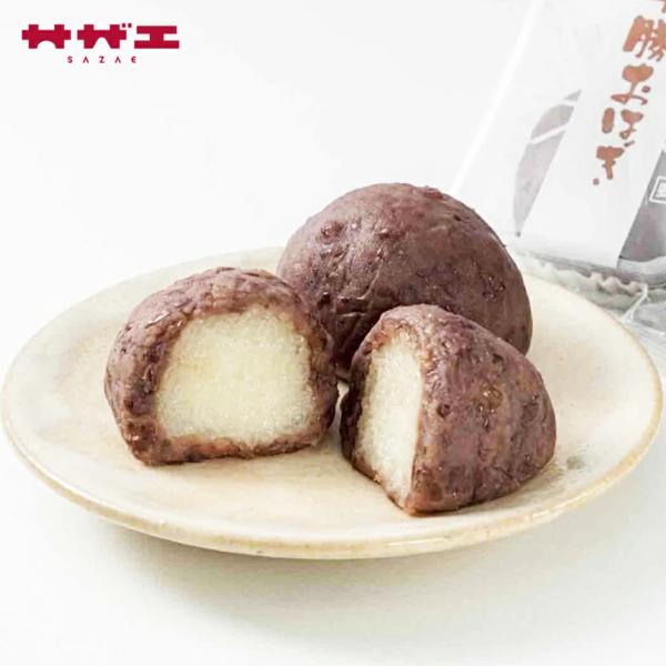 北海道十勝産小豆を使用した、甘さ控えめのつぶあん。中のもち米も北海道産。サザエの代表商品です。(※冷凍便以外の商品との同梱や沖縄・離島などの遠隔地からのご注文は別途送料頂戴致します。)商品名　サザエ 十勝おはぎ内容量　4個アレルギー成分 原...