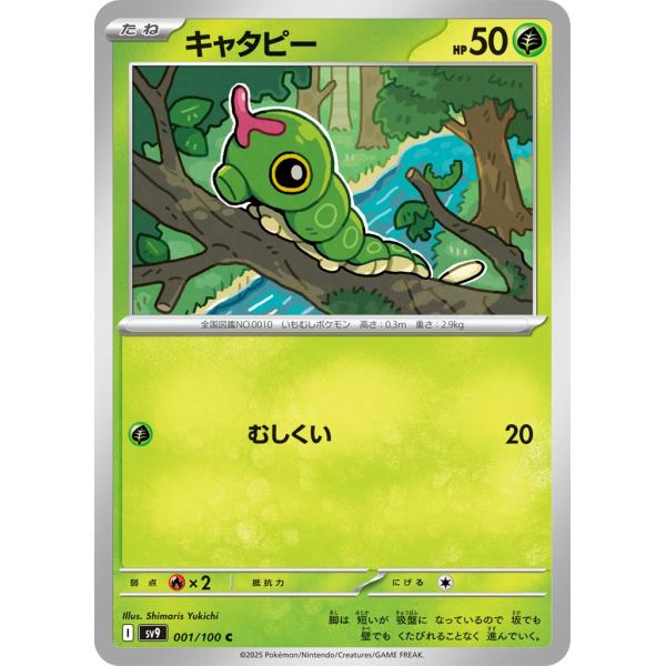 Pokemon（ポケモン） キャタピー〔C〕【草/たね】 〈バトル
