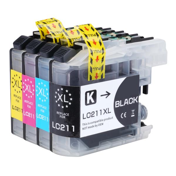 ブラザー プリンター用 互換インク LC211 プリンターインク インクカートリッジ 4本セット コスト削減  DCP-J968N DCP-J567N MFC-J887N MFC-J737DN 投函配送爆買